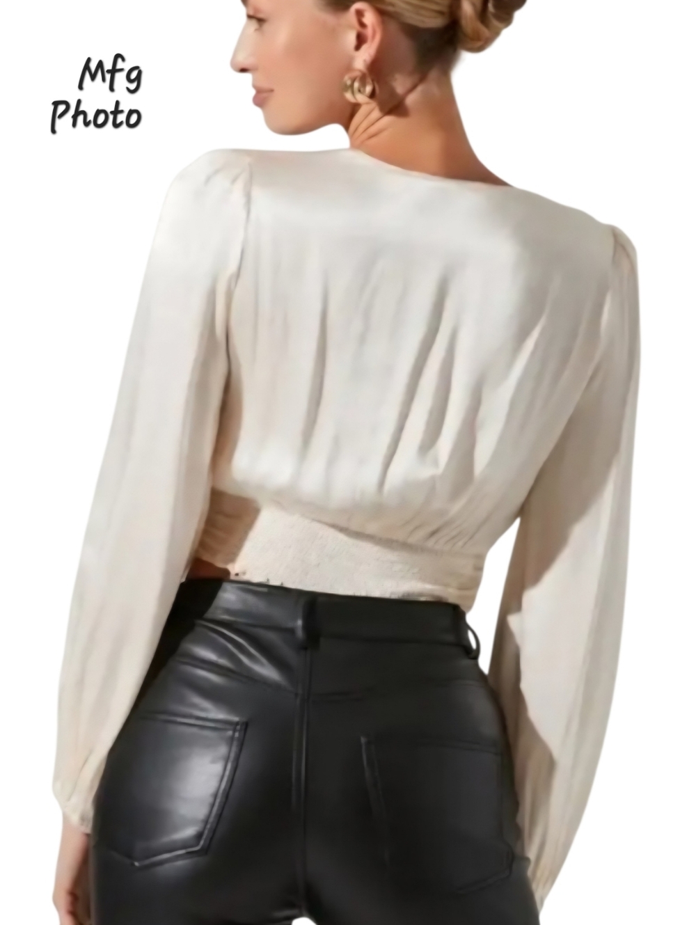 ASTR The Label Nix Twist Front Crop Top, Womens Large - Picture 2 of 8